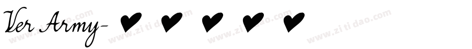 Ver Army字体转换